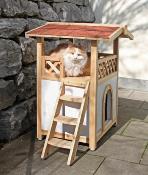 Maison pour chat Tyrol Alpin 93x55x76 cm