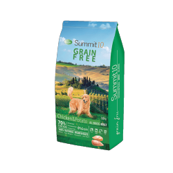 Croquettes chien SUMMIT 10 GRAIN FREE au poulet sac de 12kg