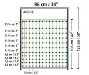 Porte filet volaille hauteur 125cm