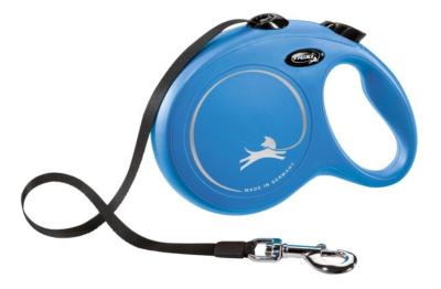 Laisse-sangle Flexi NewClassic bleu, taille L, 8m, max.50kg