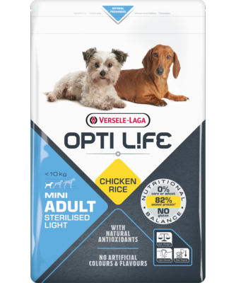 Croquette OPTI LIFE Light chiens adultes - 2,5 kgs - poulet