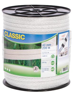 Ruban Classic blanc 40mm 200m 9x0,2+2x0,3inox