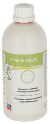 Concentré vitamines AD3C en 500ml pour volailles