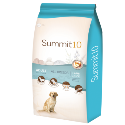 Croquettes chien ADULTE SUMMIT 10 agneau-riz en 15kg