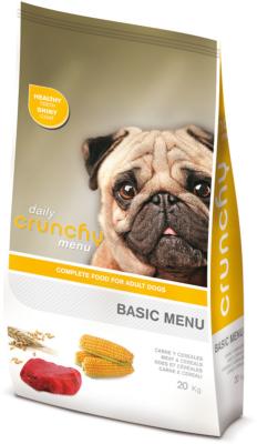 Croquettes chien ADULTE CRUNCHY MENU BASIC 20kg