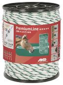 Cordelette de clôture AKO PremiumLine 200 m 6.5mm blanc et vert