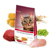 Croquettes chat CRUNCHY Menu - lot de 4 sacs de 4kg  - 16 kgs 