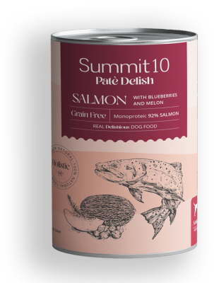 Pâtée Delish pour chiens au saumon 400 grs