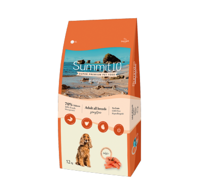 Croquettes chien Summit 10 Grain Free au Saumon sac de 12kg