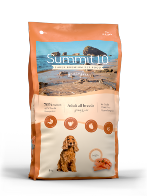 Croquettes chien Summit 10 Grain Free au Saumon 3 kgs