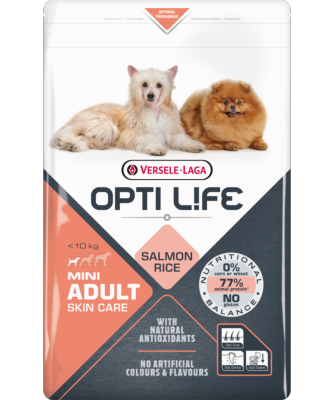 Croquette OPTI LIFE Adulte Skin Care  - 2,5Kgs - saumon