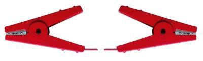 Câble de connexion avec deux pinces crocodile rouges 60cm