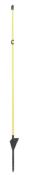 Piquet fibre de verre ovale jaune 110cm, 10x8mm