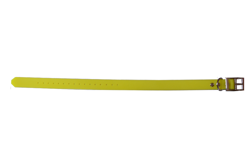 Collier Prémium TPU jaune 55 x 2.5 cm 
