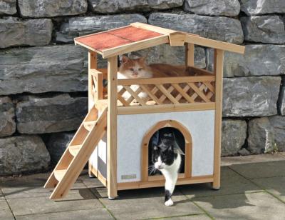 Maison pour chat Tyrol Alpin 93x55x76 cm