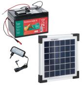 Kit solaire 5W adaptateur + batterie AGM 15Ah